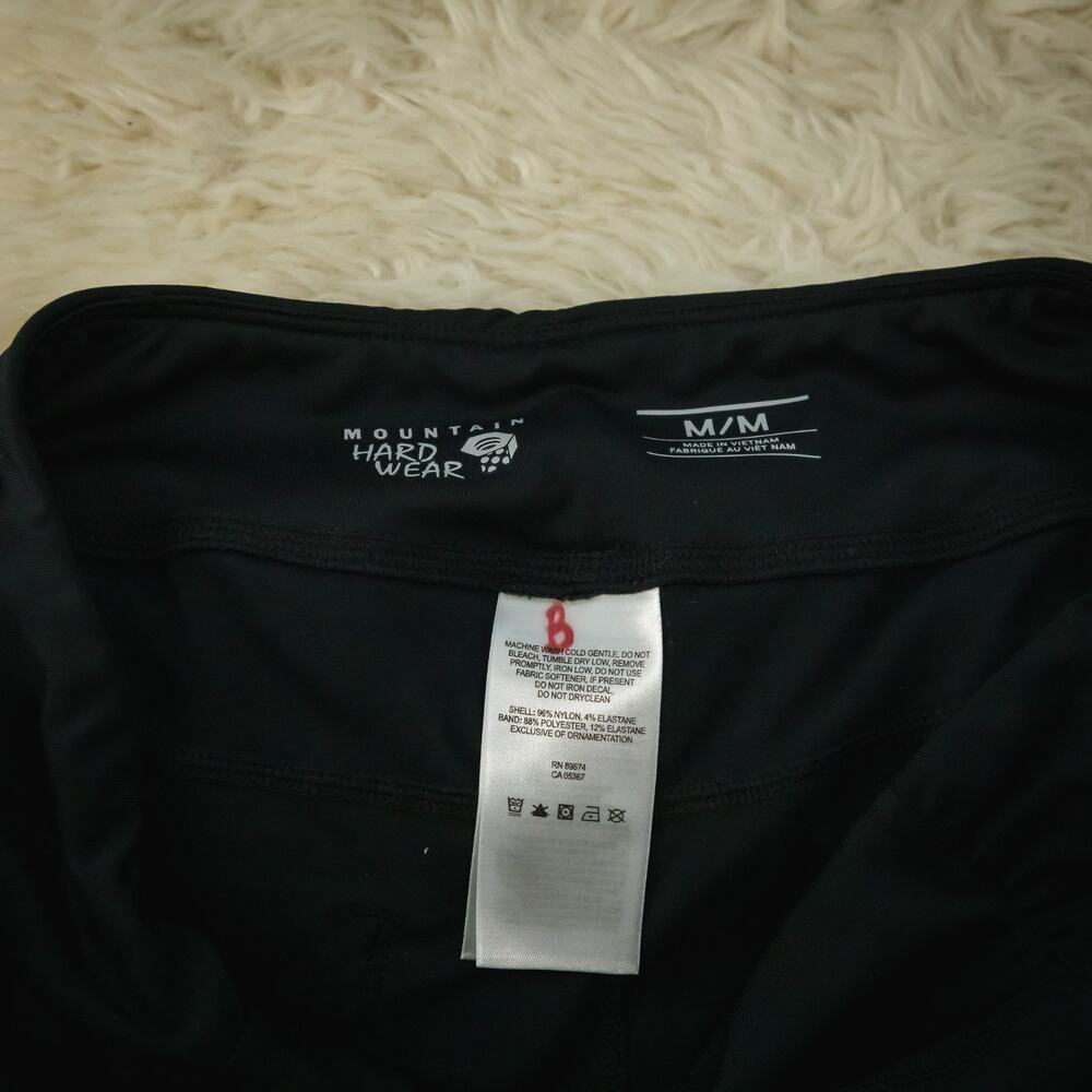 Mountain Hardwear Size Medium M Black Pull On Crop Cropped Active Outdoor Pants - Picture 5 of 8
